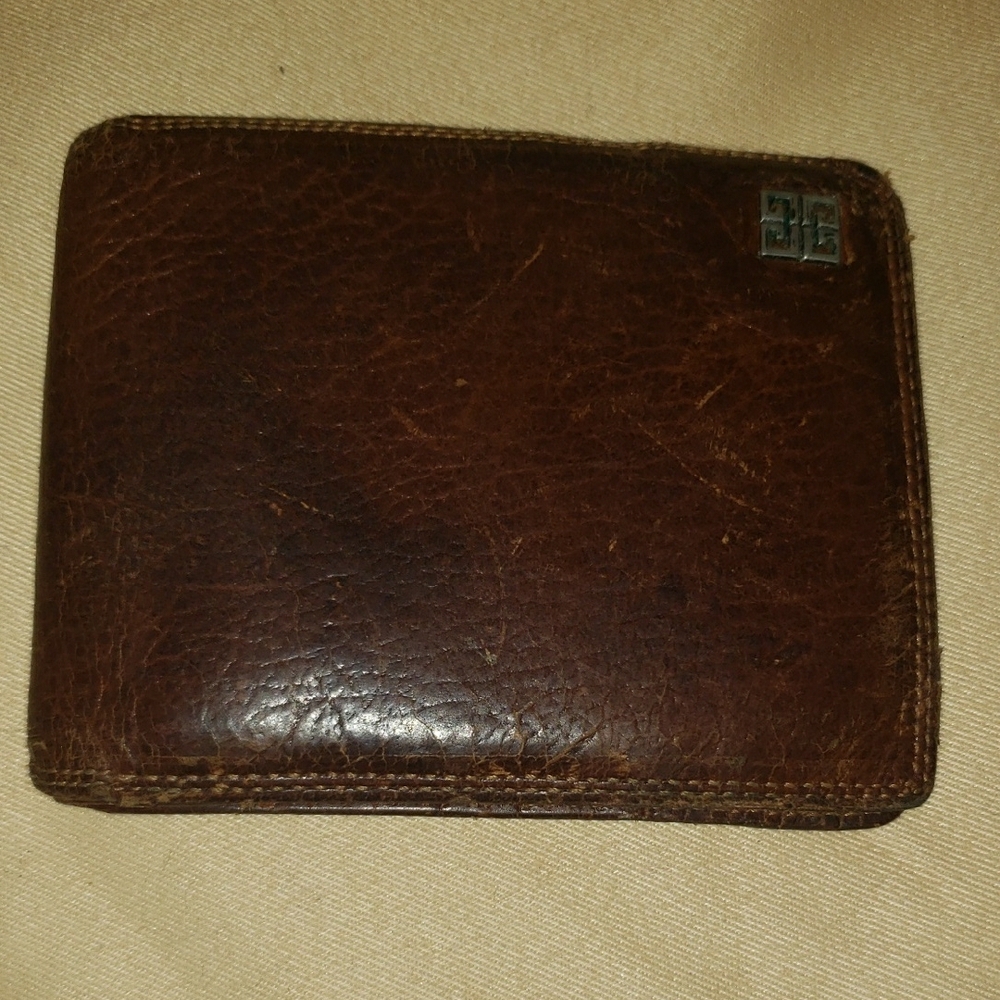 Givenchy Brown Leather Bi-Fold Wallet